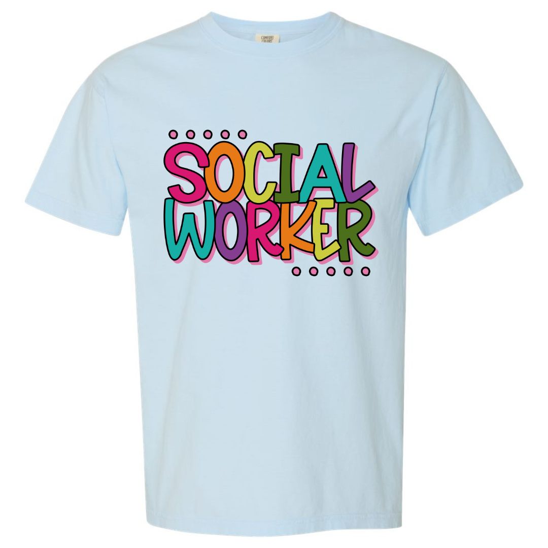 Social Worker Rainbow T-shirt