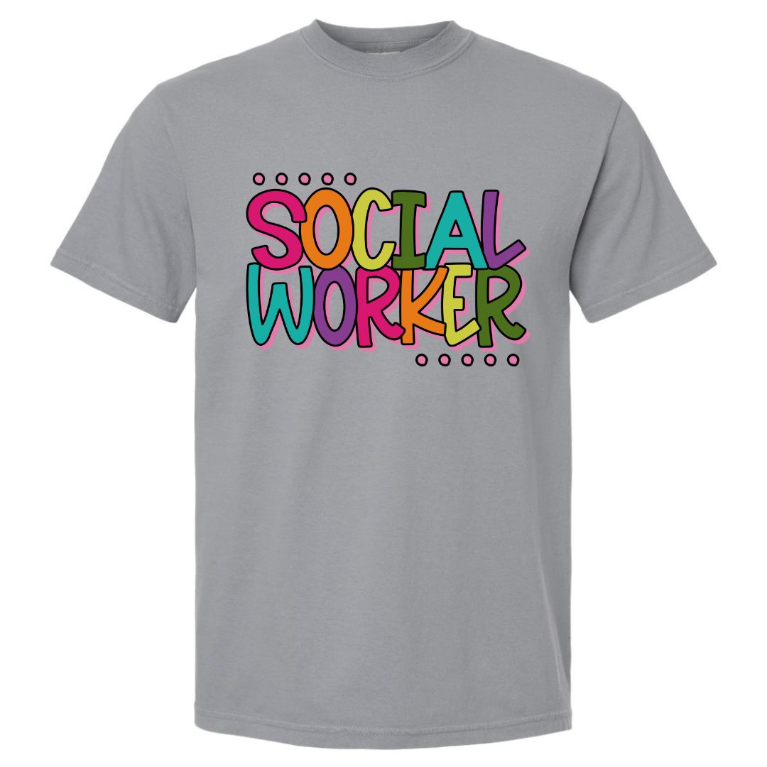 Social Worker Rainbow T-shirt