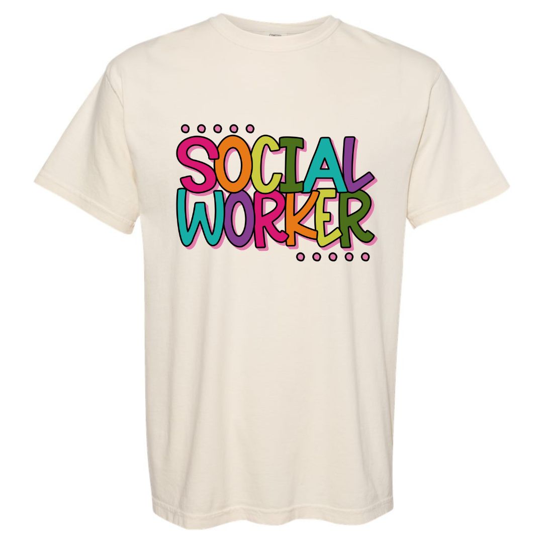 Social Worker Rainbow T-shirt