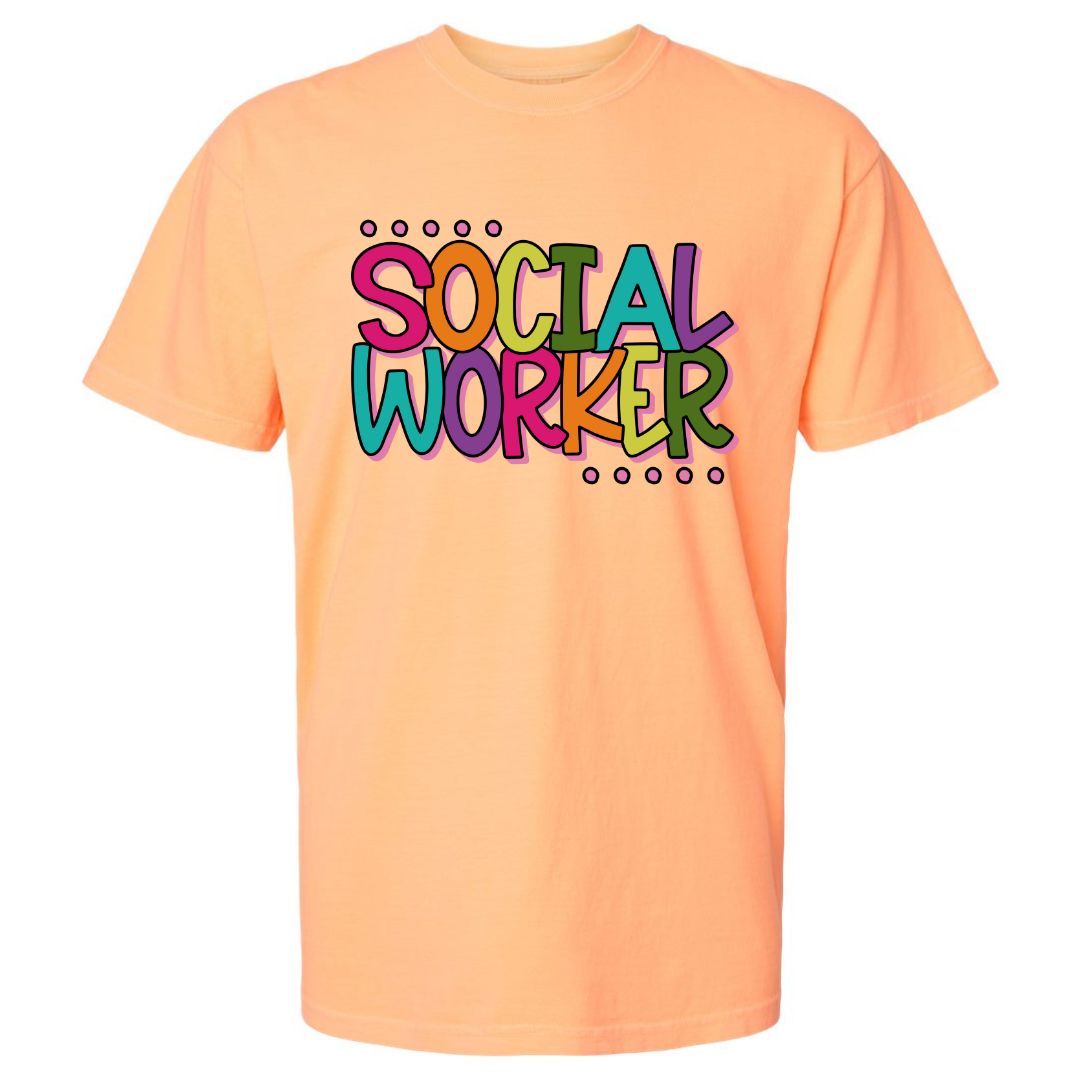 Social Worker Rainbow T-shirt