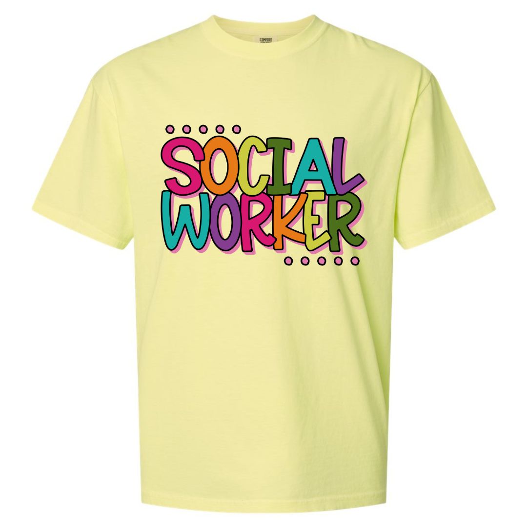 Social Worker Rainbow T-shirt