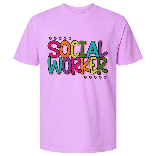 Social Worker Rainbow T-shirt