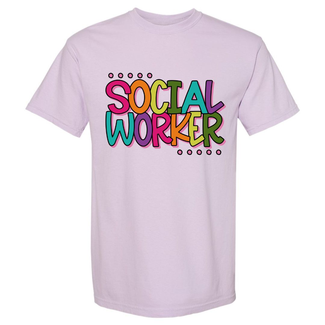 Social Worker Rainbow T-shirt