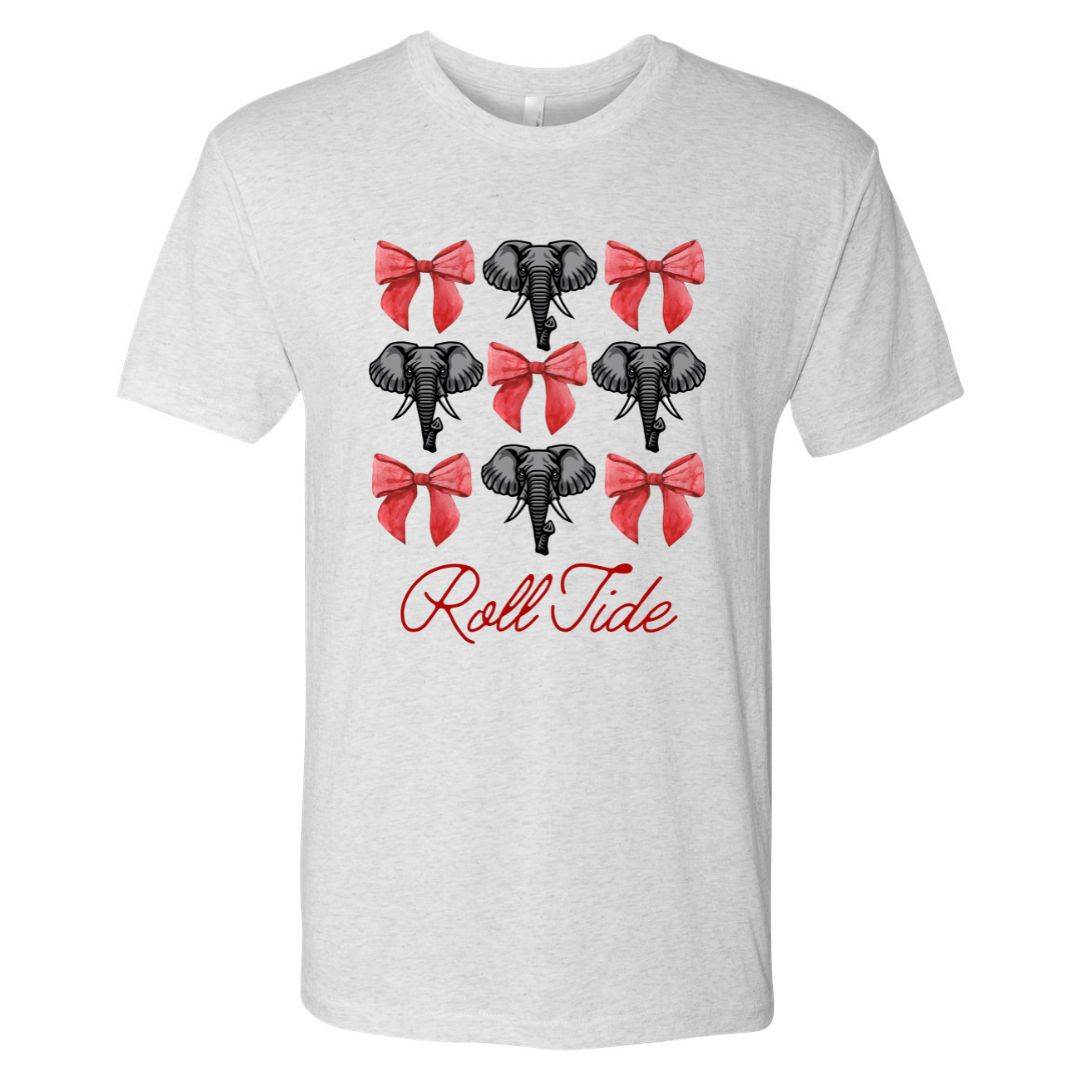 Roll Tide Elephant/Bow Collage Tee