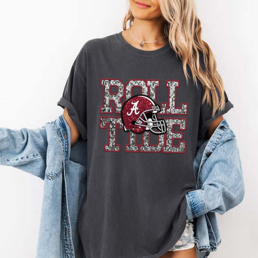 Roll Tide Faux Sequins T-shirt