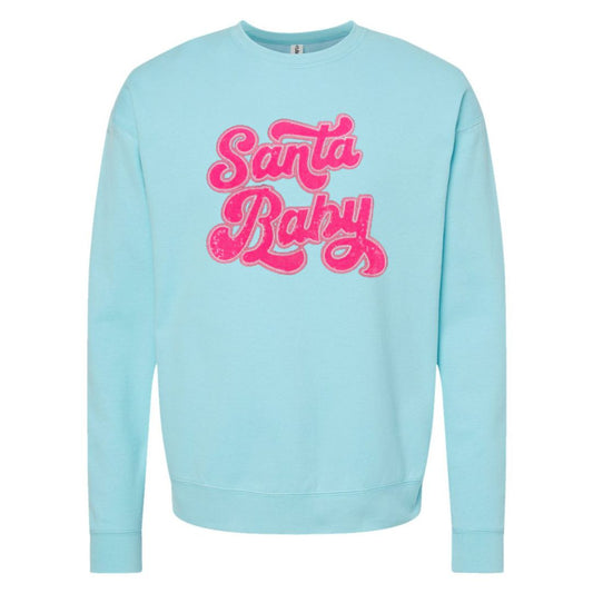 Santa Baby Sequins Patch Sweatshirt