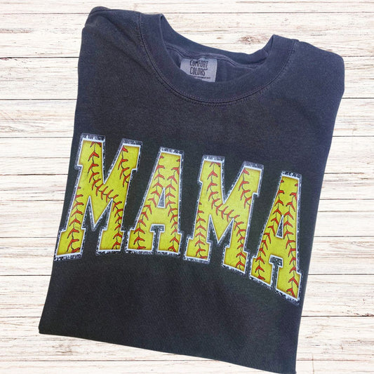 MAMA Softball T-shirt/Pepper