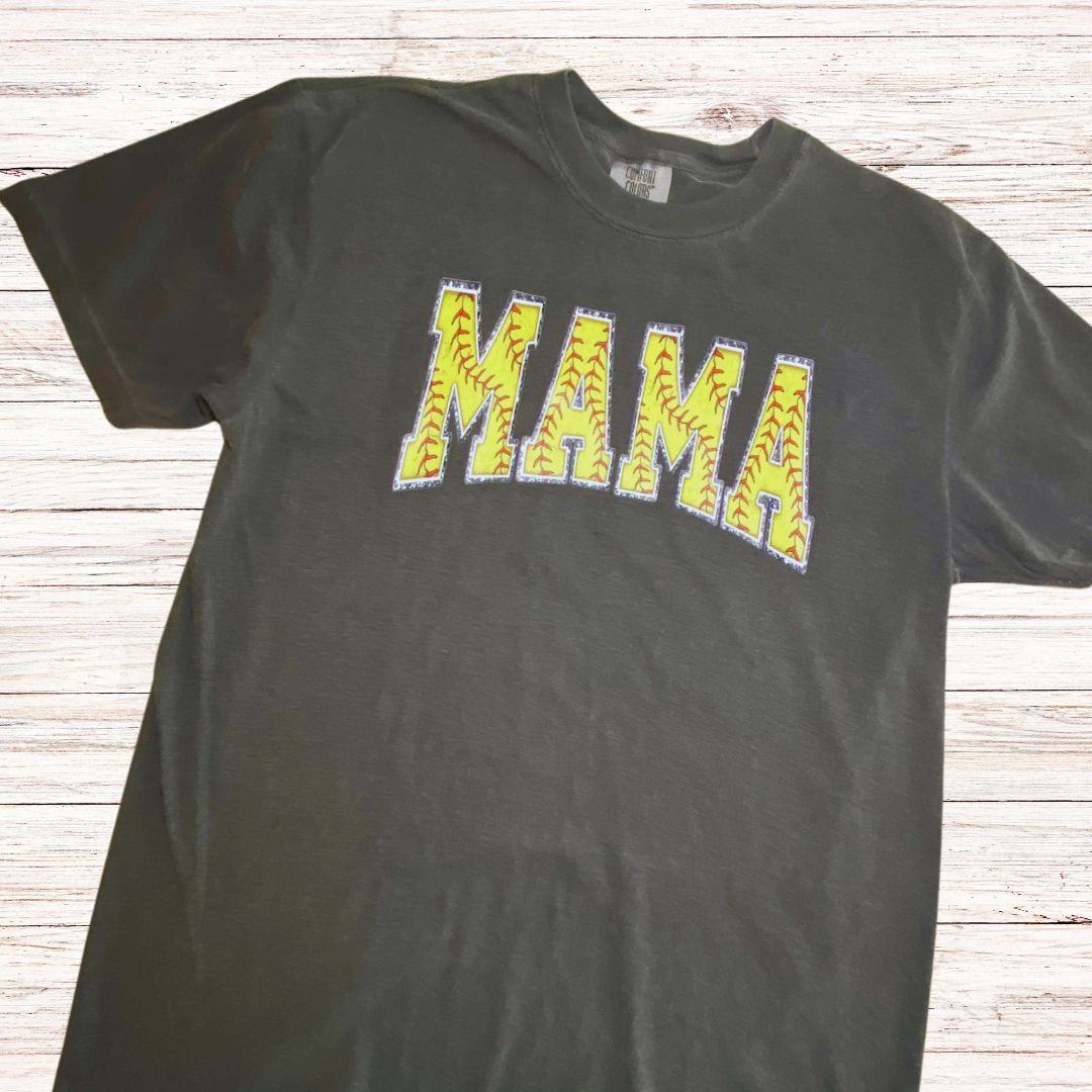 MAMA Softball T-shirt/Pepper