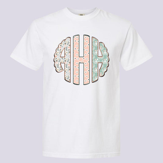 Spring Floral Monogram Shirt