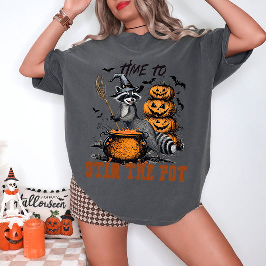 Time to Stir the Pot Raccoon T-shirt