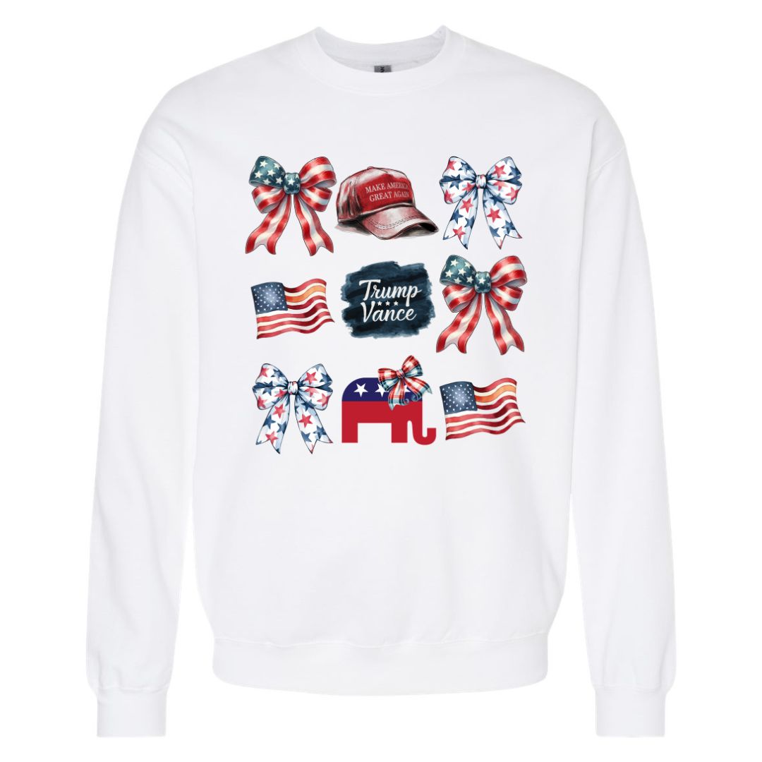 Trump Vance Coquette Sweatshirt or T-shirt