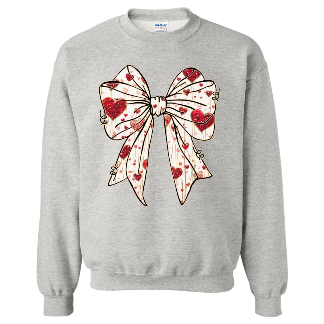 Valentine Bow Coquette Sweatshirt