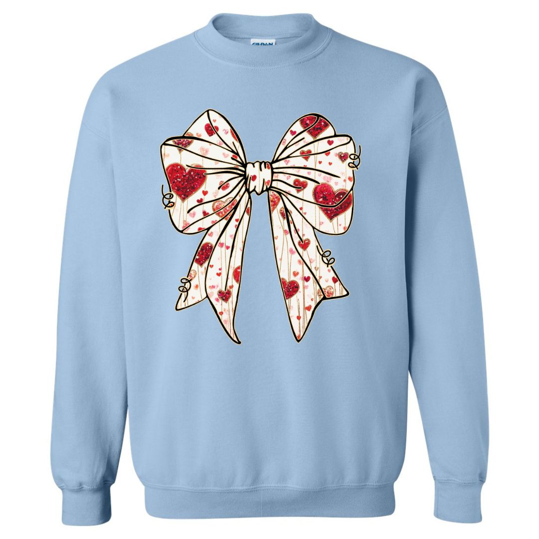 Valentine Bow Coquette Sweatshirt