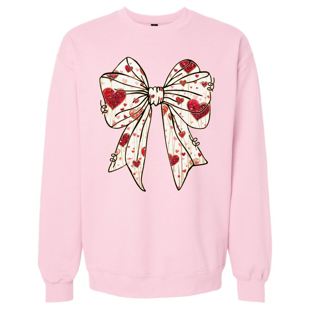 Valentine Bow Coquette Sweatshirt