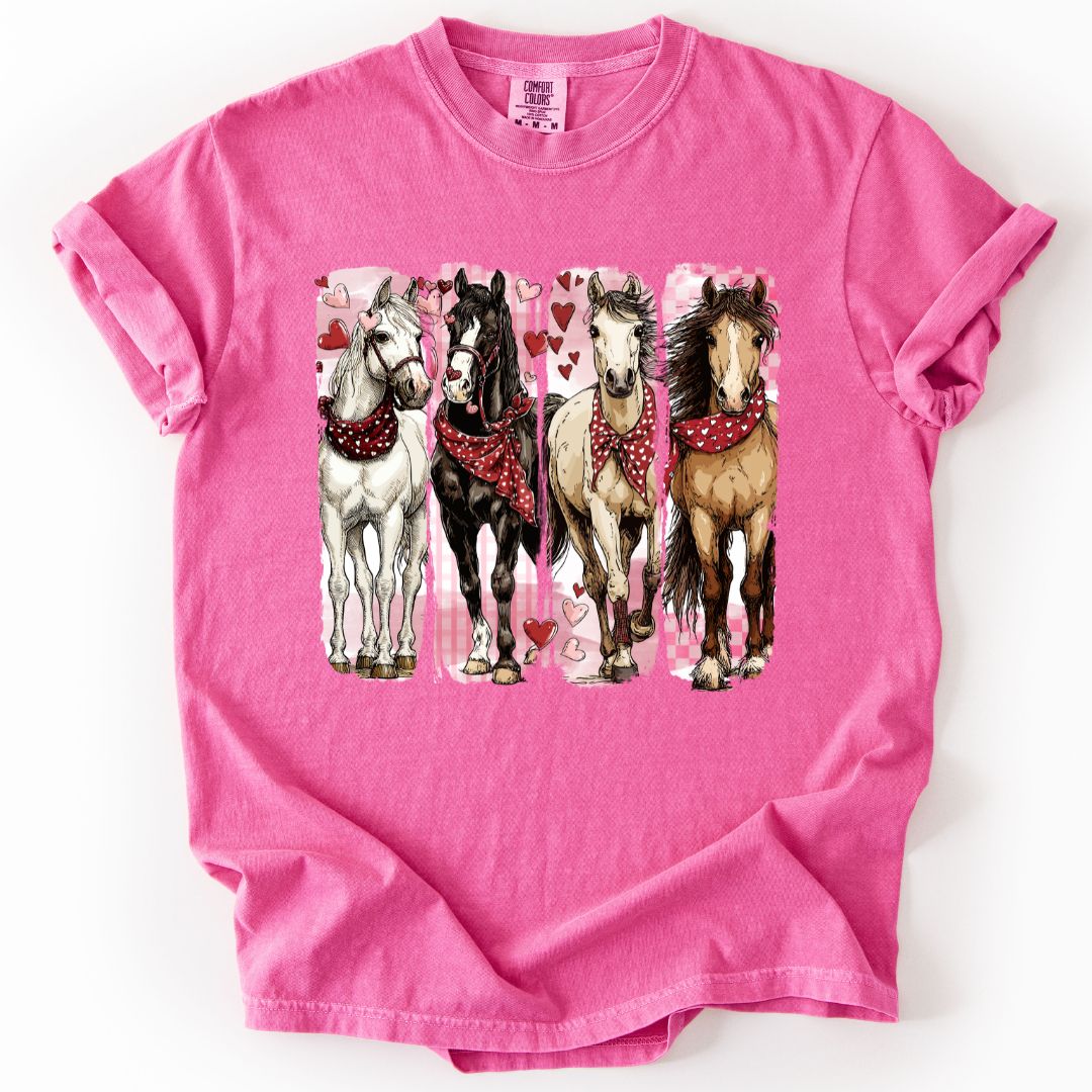 Valentine Horses T-shirt