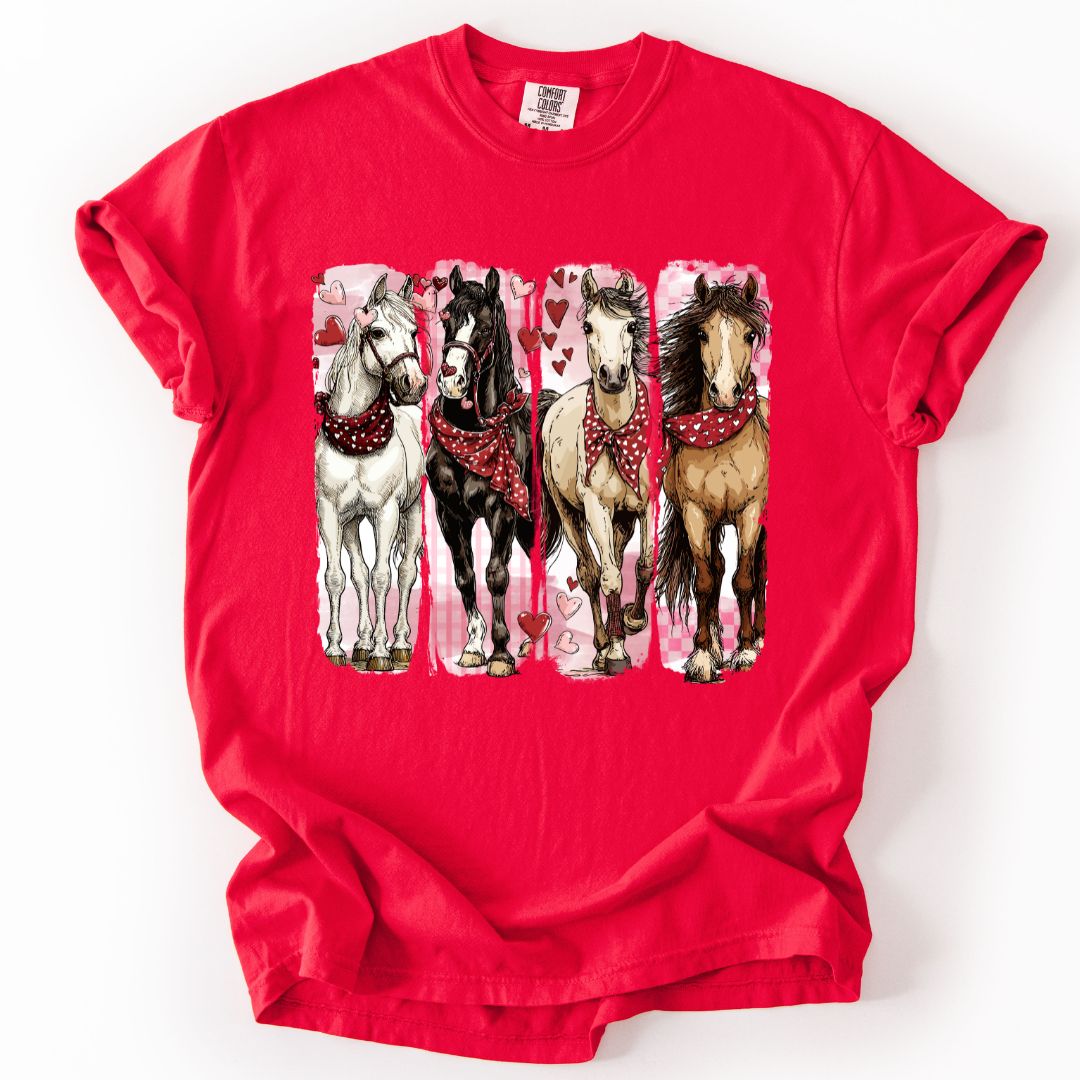 Valentine Horses T-shirt
