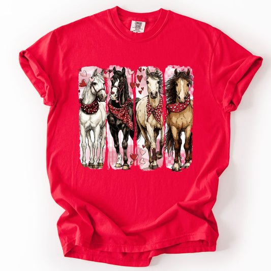 Valentine Horses T-shirt