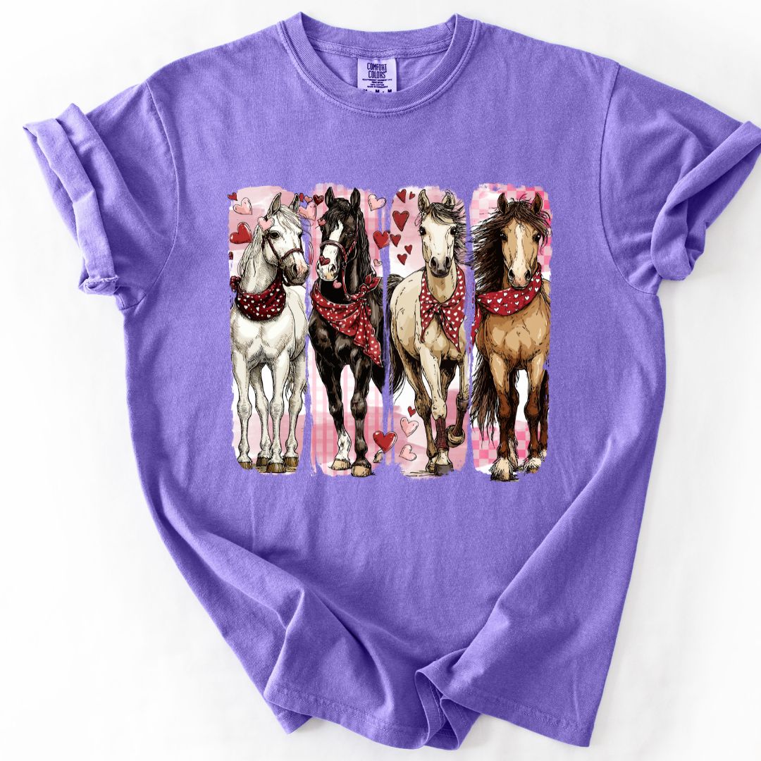 Valentine Horses T-shirt