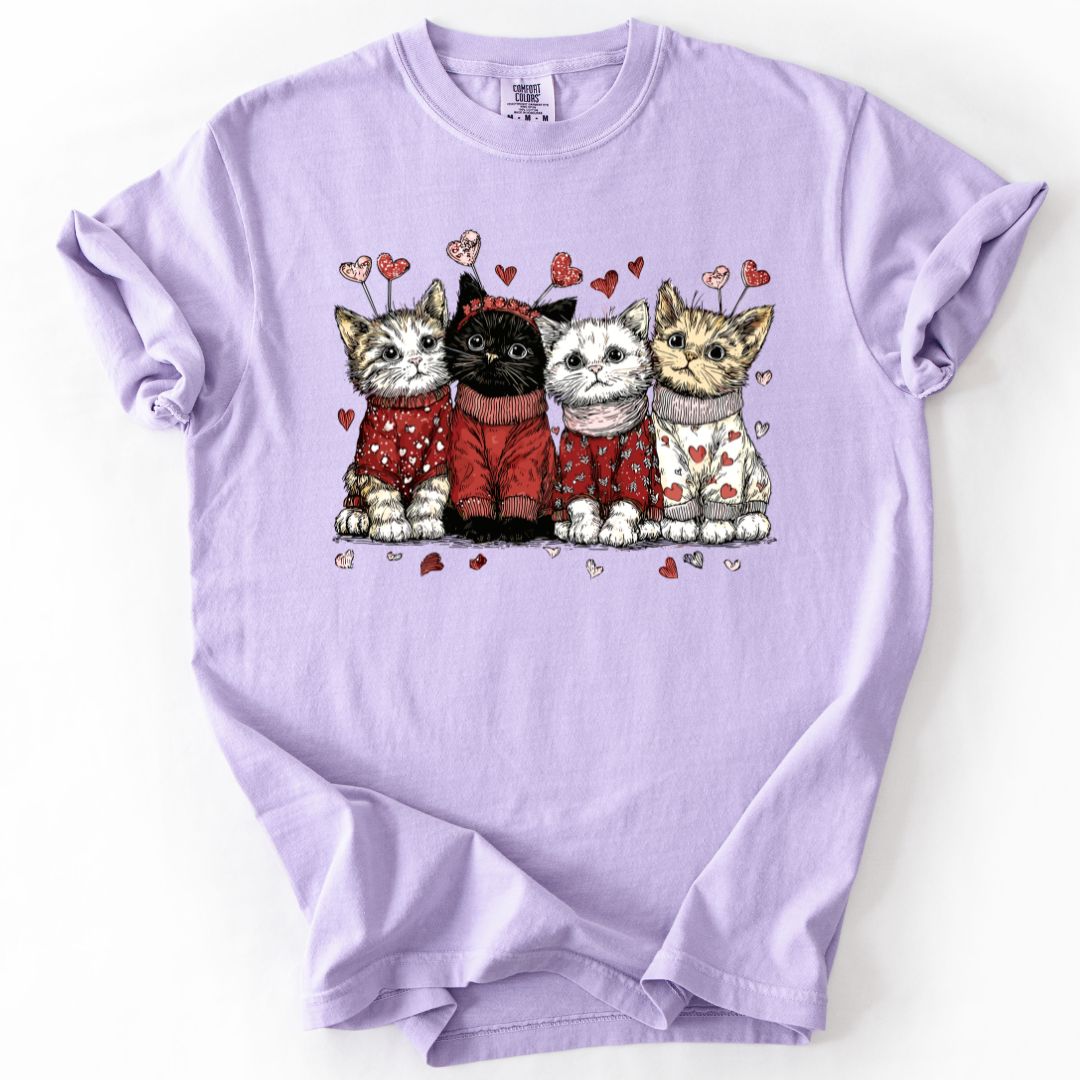 Valentine Kitty Quartet T-shirt