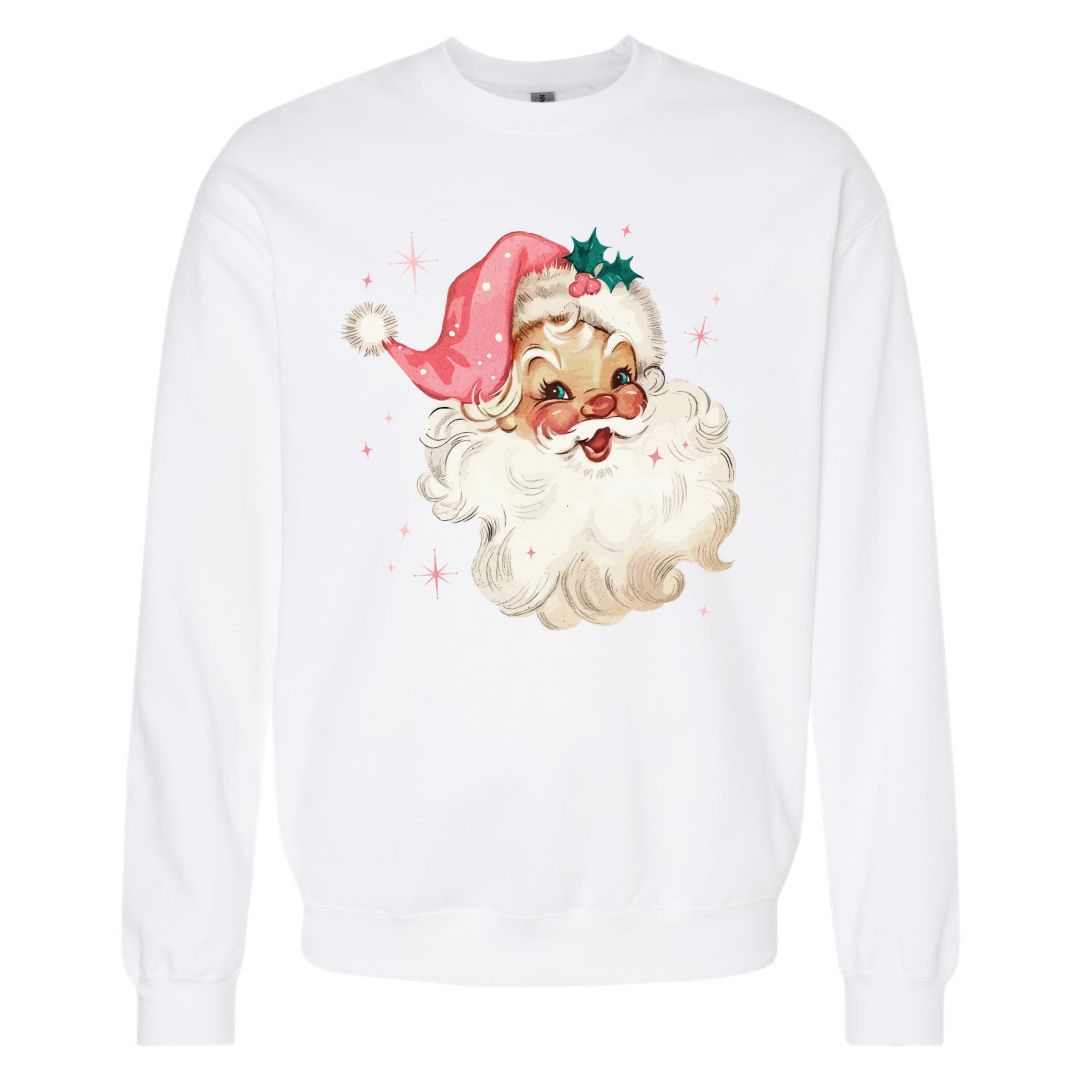 Vintage Pink Santa Sweatshirt/T-shirt
