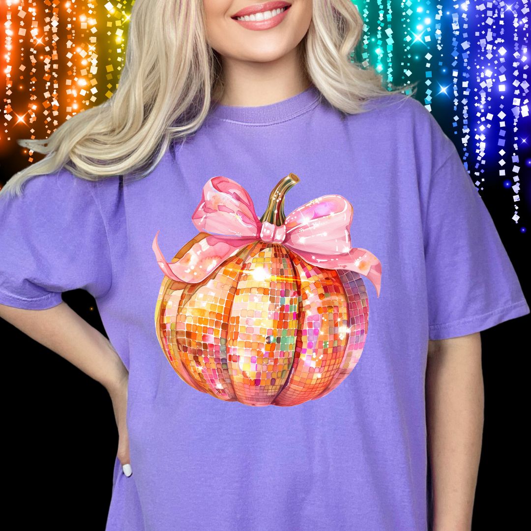 Disco Pumpkin Comfort Colors T-shirt