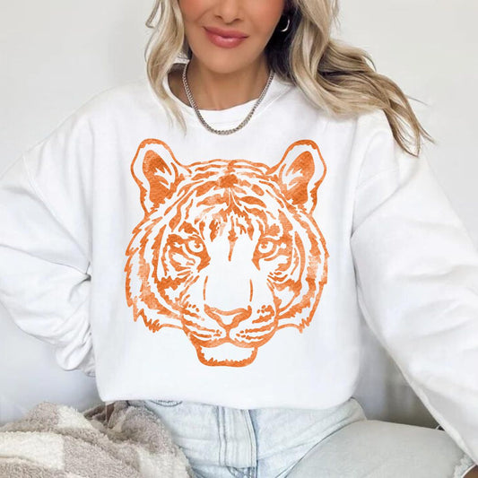 Watercolor Tiger Sweatshirt