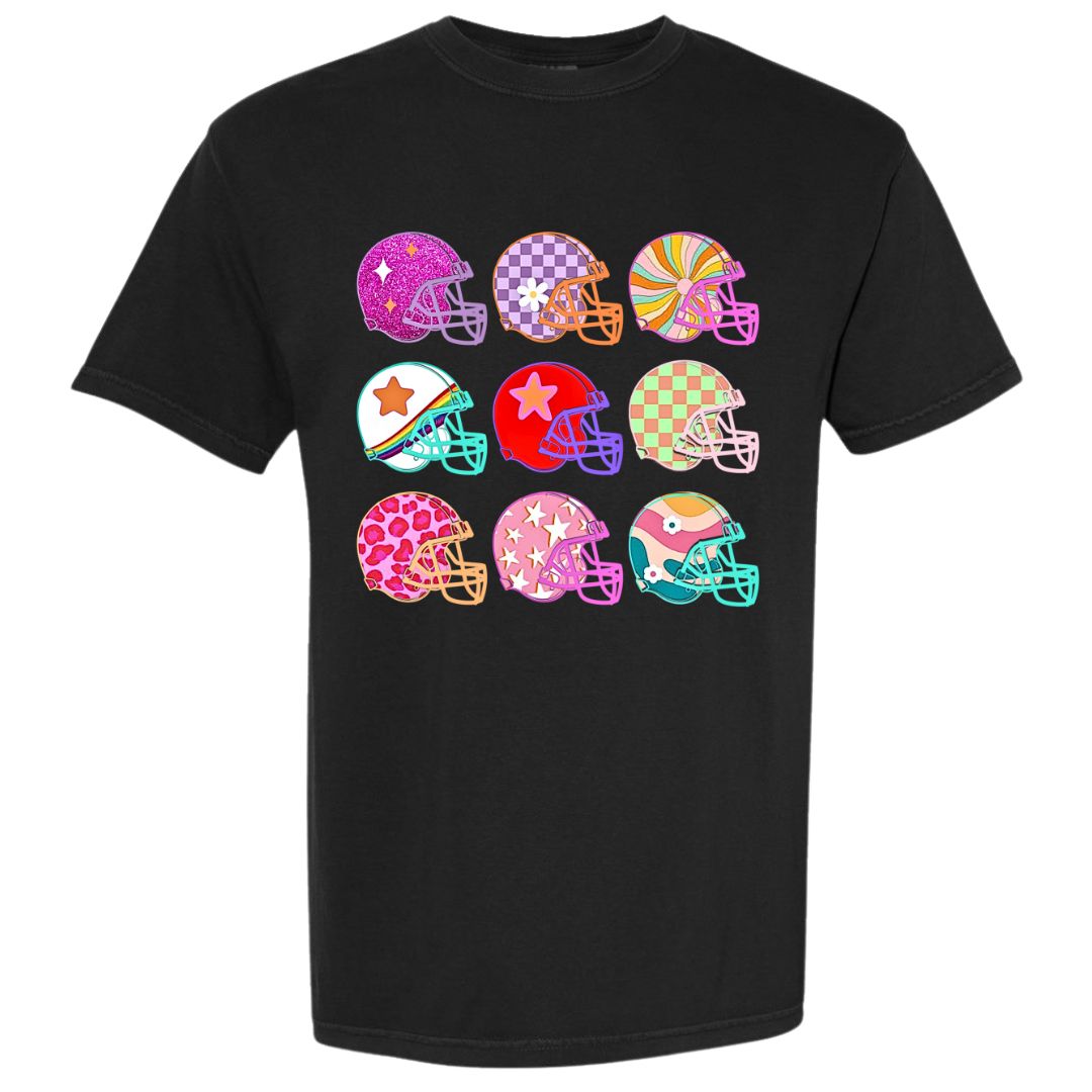 Colorblast Football Helmets T-shirt