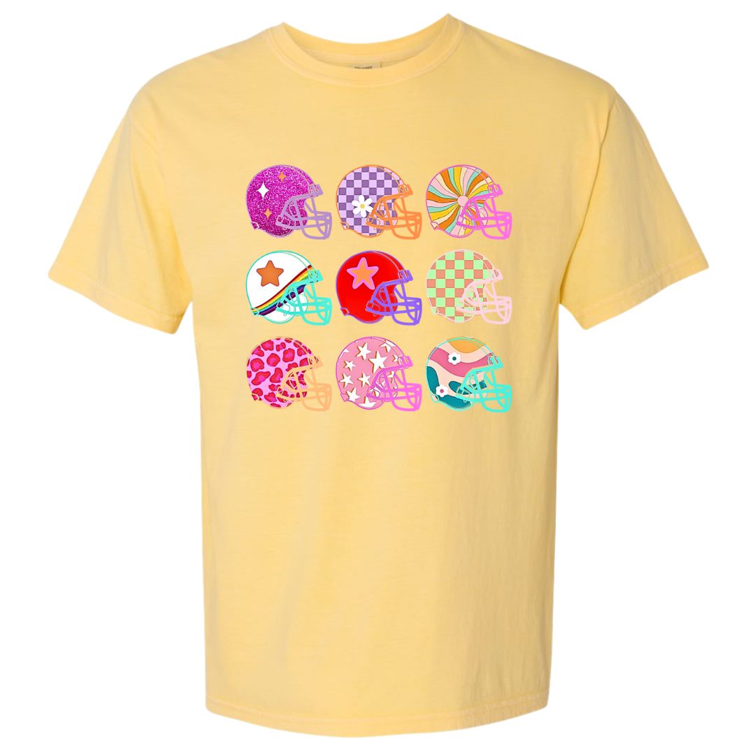 Colorblast Football Helmets T-shirt