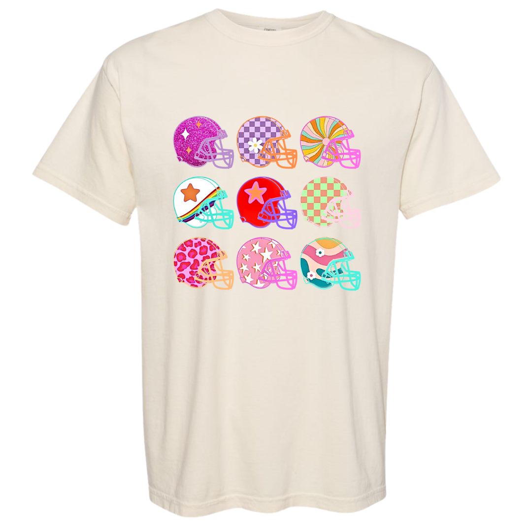 Colorblast Football Helmets T-shirt