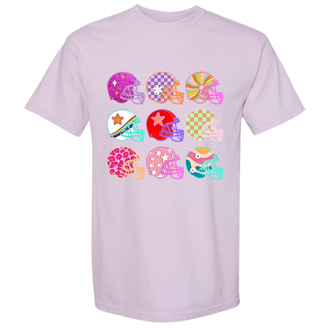 Colorblast Football Helmets T-shirt