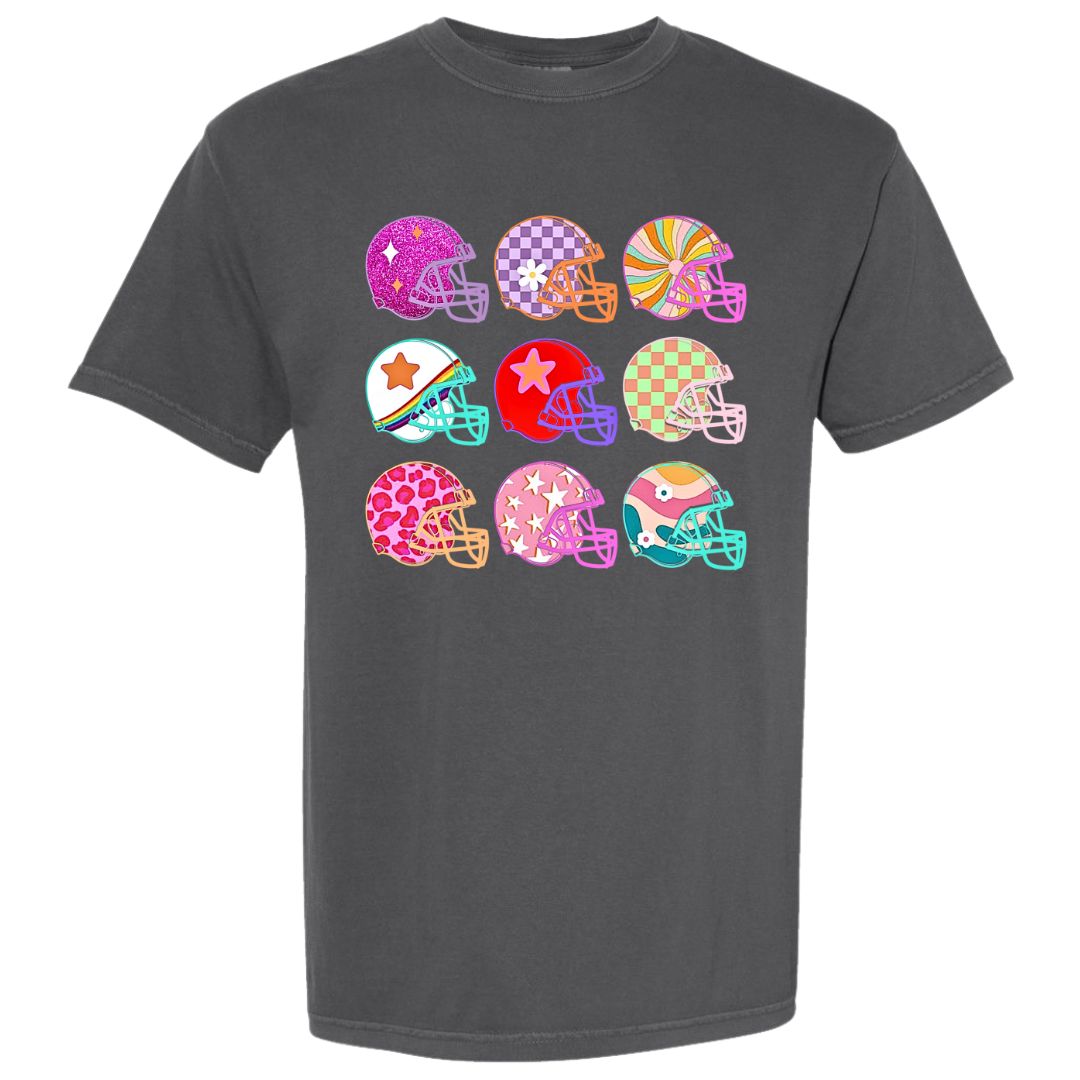 Colorblast Football Helmets T-shirt