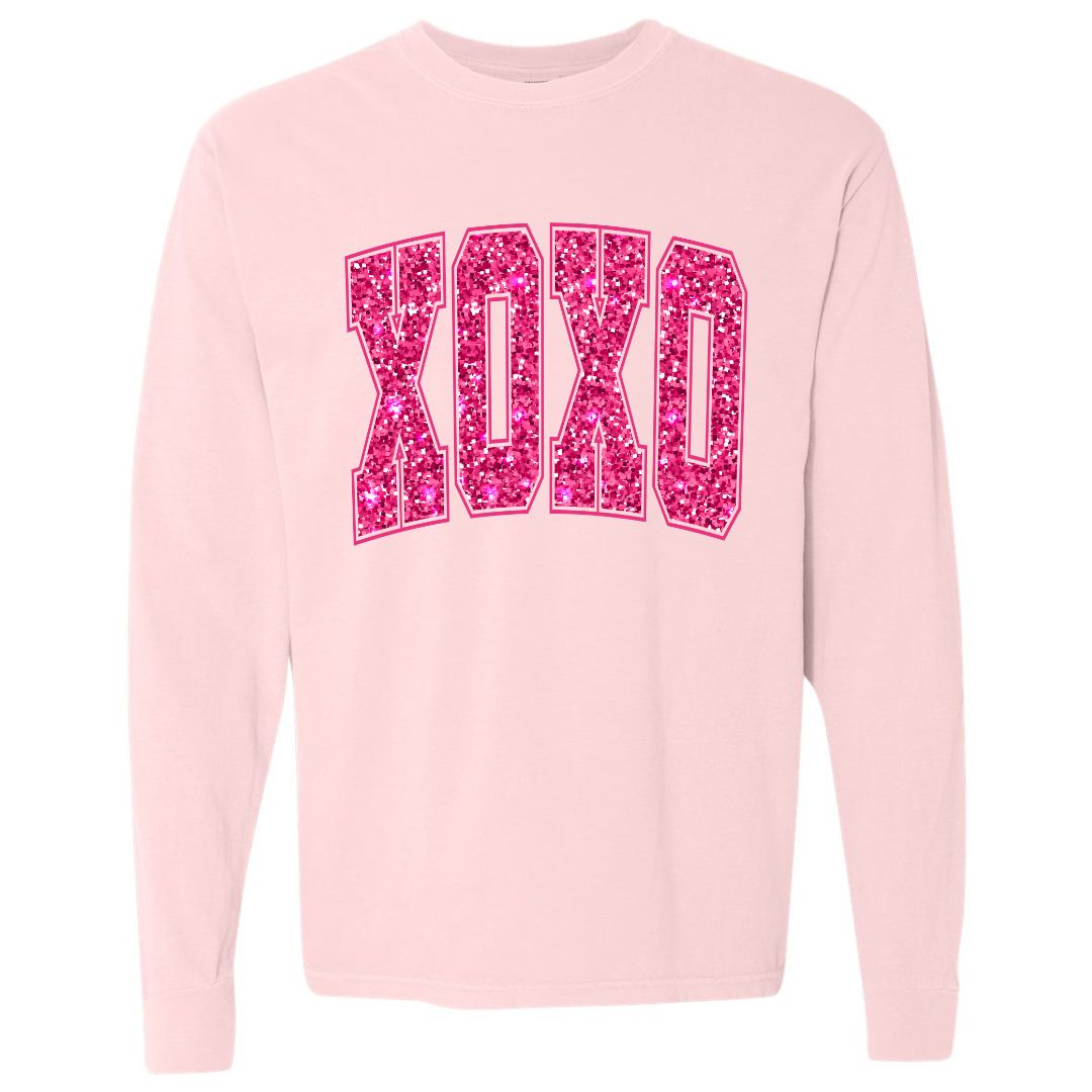 XOXO Faux Sequins T-shirt