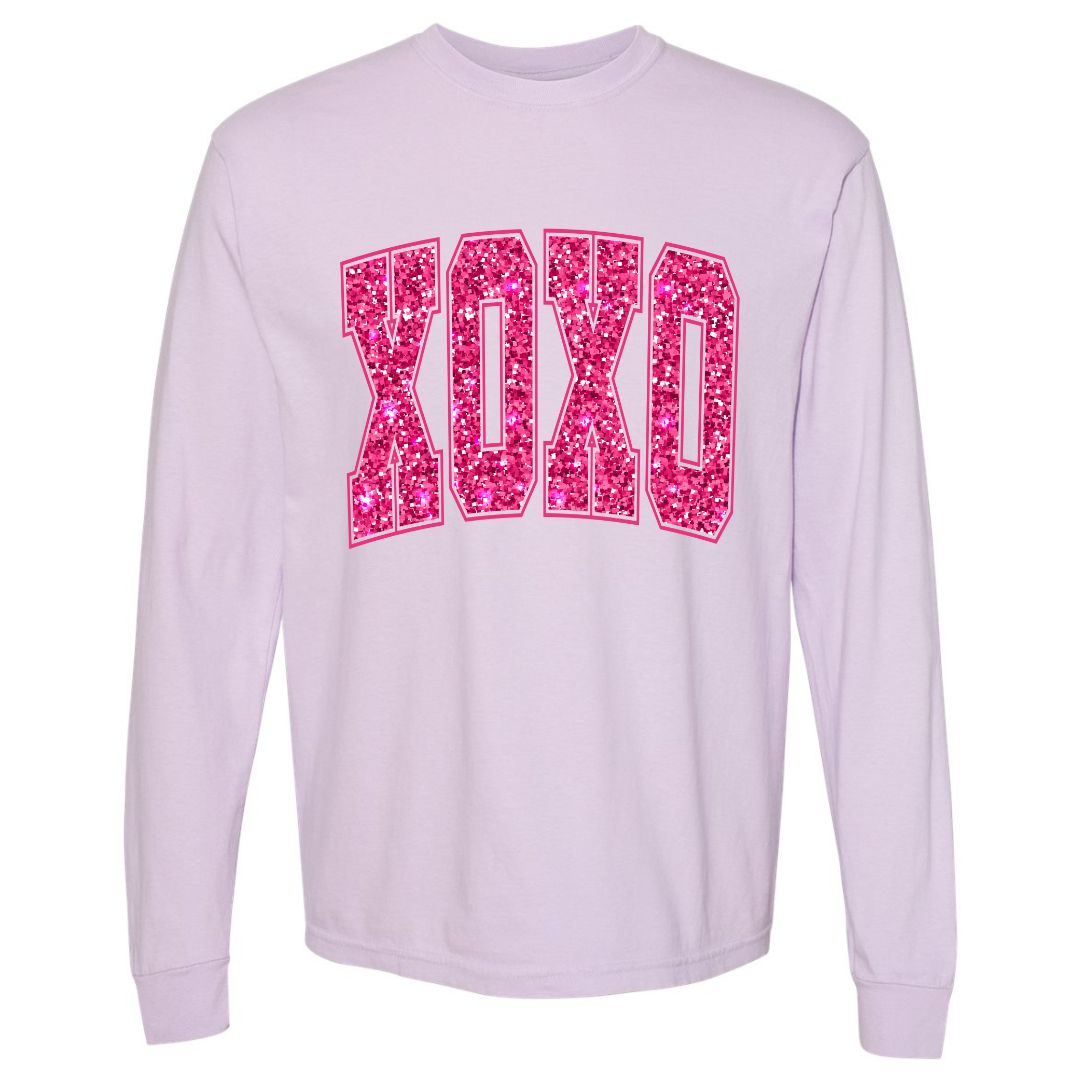 XOXO Faux Sequins T-shirt