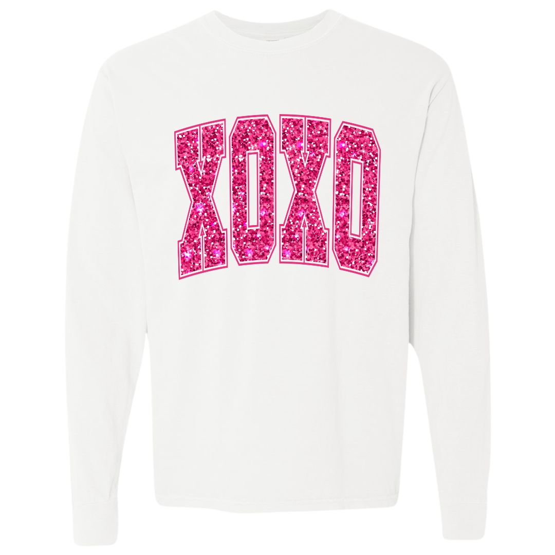 XOXO Faux Sequins T-shirt